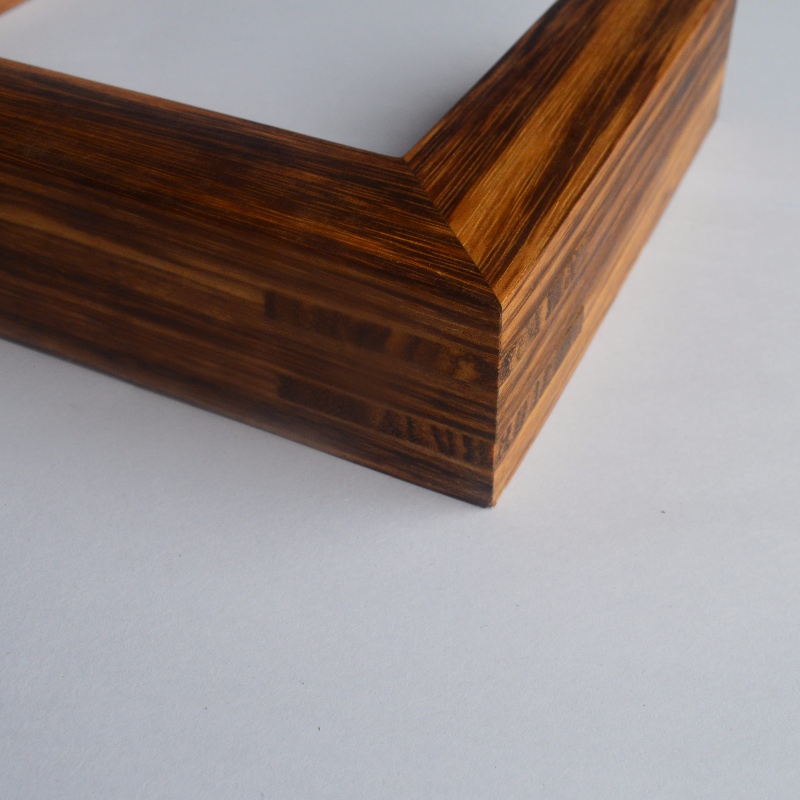 솔리드 우드 사진 프레임 (Zebrawood)